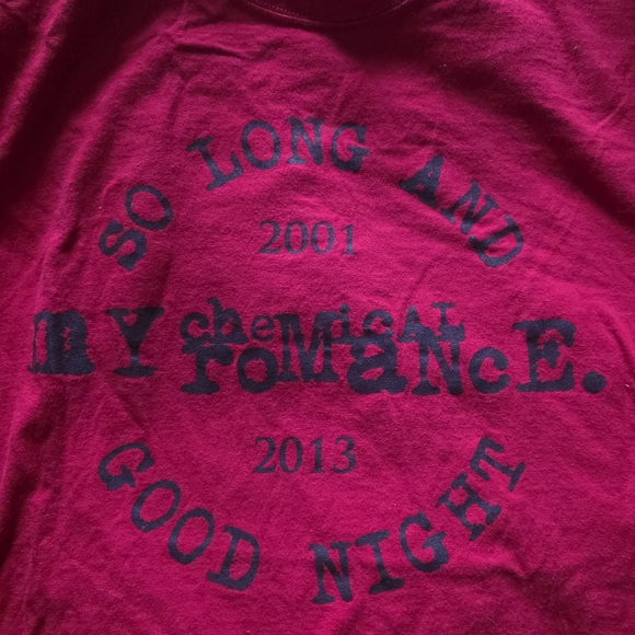 Red My Chemical Romance Graphic T-Shirt - Picture 2 of 3